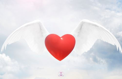 Artistic depiction of a heart with wings, illustrating the freedom and empowerment that come from embracing self-worth.