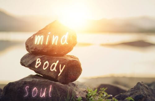 Visual representation of the mind-body-soul connection, highlighting the power of healing through inner peace.